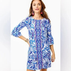 Lilly‎ Pulitzer Ophelia Dress Size XS Don't be Jelly